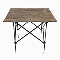 Captain Kamp Masası Katlanır Ahşap Balıkçı & Kamp Masa 65X73X64cm