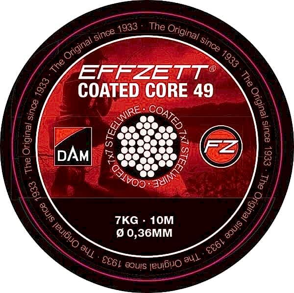 Dam Effzett Coated core49 Steeltrace Brown 16 kg 10 m Çelik Tel