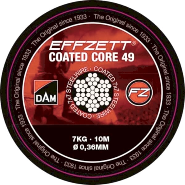 Dam Effzett Coated core49 Steeltrace Brown 20 kg 10 m Çelik Tel