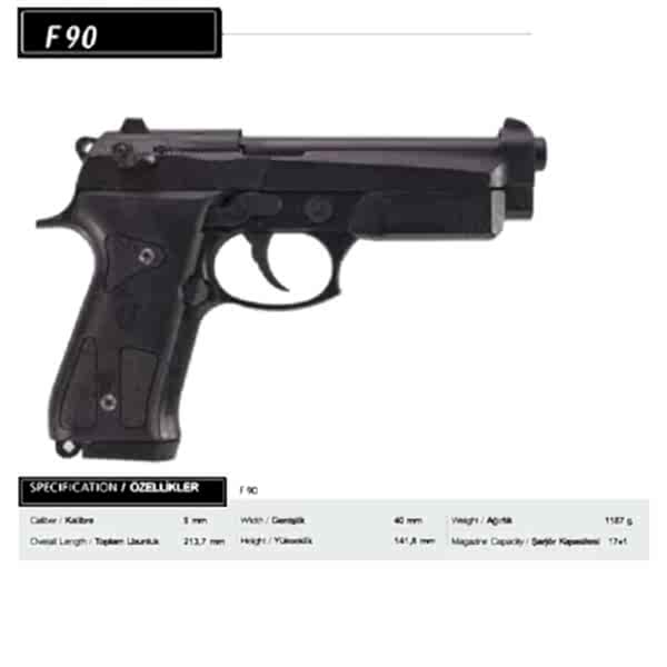 BLOW F90 M.KROM KURUSIKI SES TABANCASI 9MM