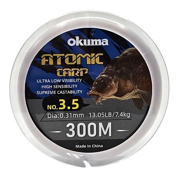Okuma Atomic Carp Nylon Clear Color 300m Misina