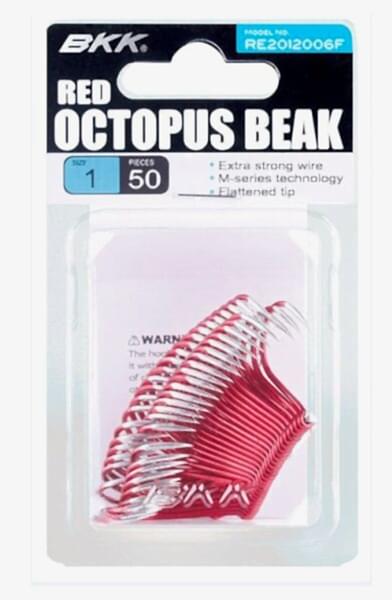 BKK Red Octopus Beak 50 Adet Olta İğnesi