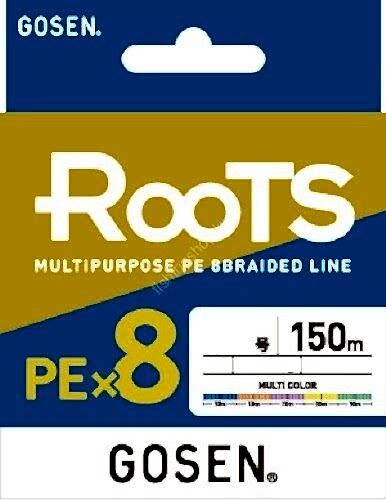 Gosen X8 Roots PE 8 Örgü Spin İp Misina 150mt Multi Color 1.0PE