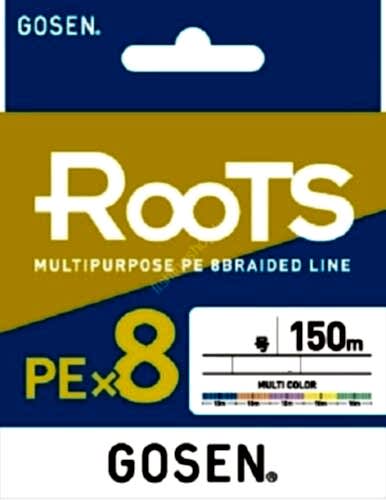 Gosen X8 Roots PE 8 Örgü Spin İp Misina 150mt Multi Color 1.5PE