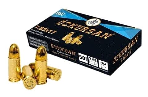 7.65X17MM BROWNING ÖZKURSAN TABANCA FİŞEĞİ FMJ 70GRN