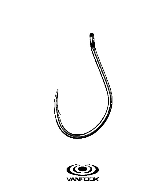 VANFOOK JH-40 JIGEN GRIPPY SILVER 3P #8/0