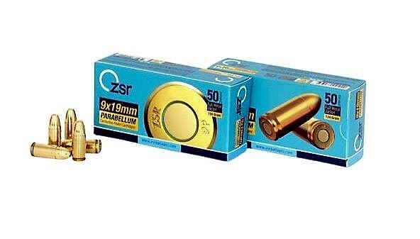 9X19MM PARABELLUM ZSR TABANCA FİŞEĞİ FMJ 124GRN