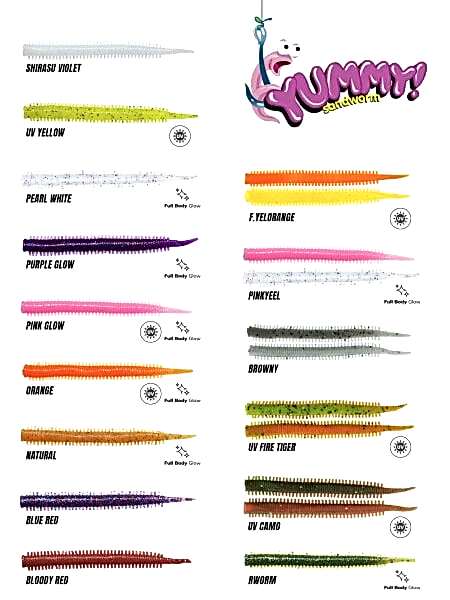 FUJIN Yummy Sandworm 7cm LRF Silikonu