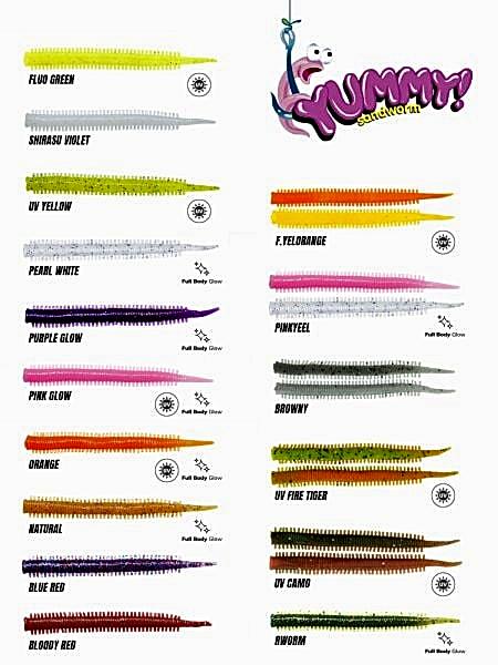 FUJIN Yummy Sandworm 7cm LRF Silikonu