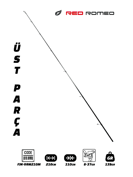 Fujin Red Romeo 210cm 8-37gr Üst Parça