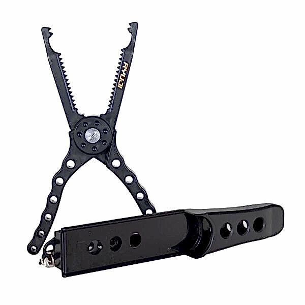 Ryuji Aji Game Fish Holder Black - LRF ve Light Spin Balık Tutucu Maşa (Grip)