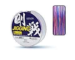 Gosen Jigging Braid PE 8 Örgü Jig ve Tai Rubber İpi 300mt Multi