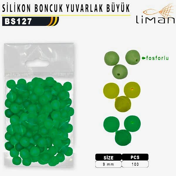 Liman Yuvarlak Silikon Boncuk Büyük 100 ad