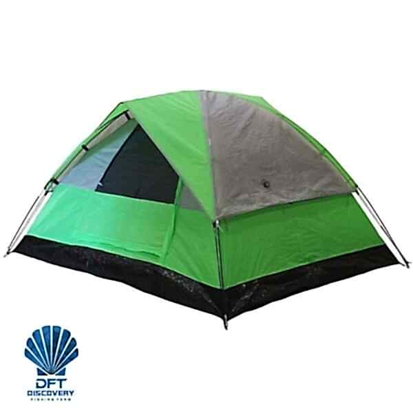 S. DFT 2 Kişilik Çift Kat Yeşil Çadır 210x180x130cm
