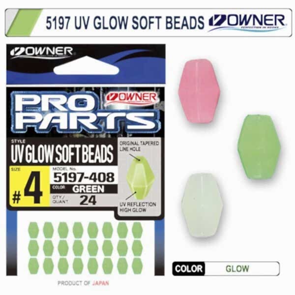 Owner 5197 No S Uv Glow Soft Beads