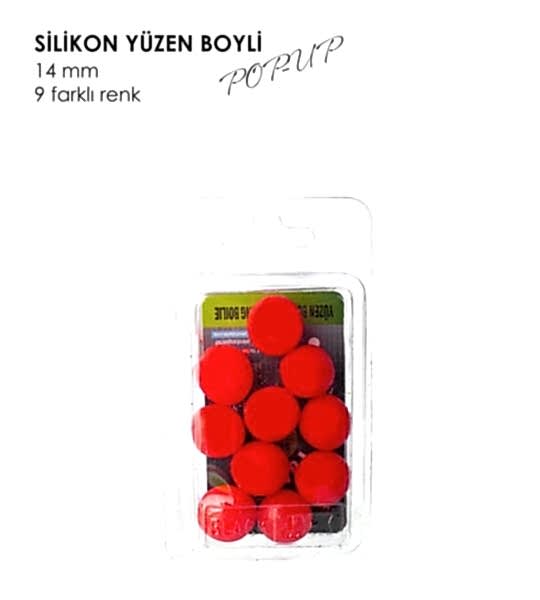 YÜZEN BOYLİ POP-UP KIRMIZI 14MM 10P