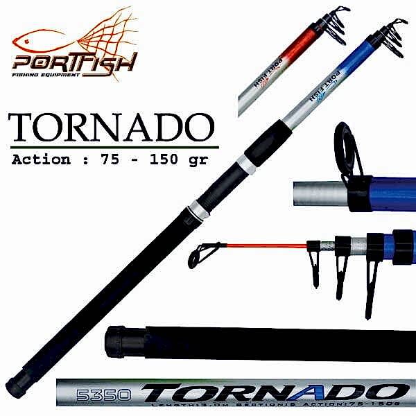 Portfish Tornado Fiber Olta Kamışı 75 -150 gr Mavi