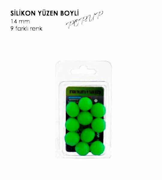YÜZEN BOYLİ POP-UP UV YEŞİL 14MM 10P