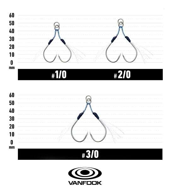 VANFOOK JGS-44 JIGEN GLITTER SHORT ASIS 2P #2/0