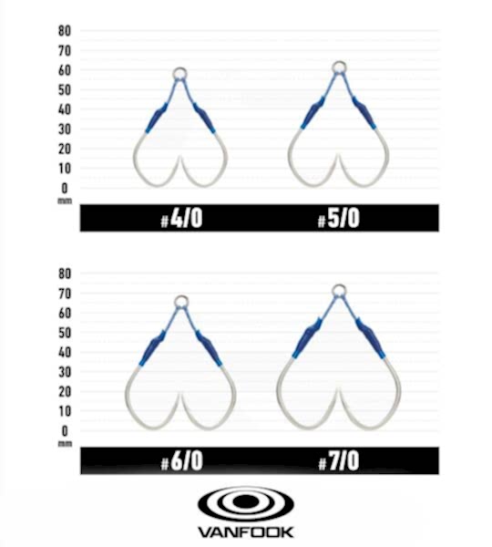 VANFOOK JHS-54 JIGEN HYPER S TWIN ASSIST 2P #4/0