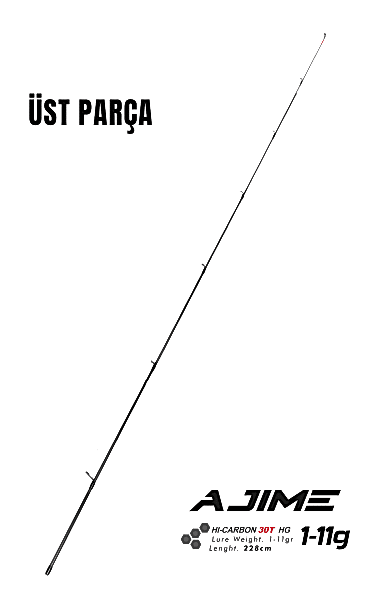 Fujin Ajime 228cm 1-11gr LRF Kamışı #1 Üst Parça