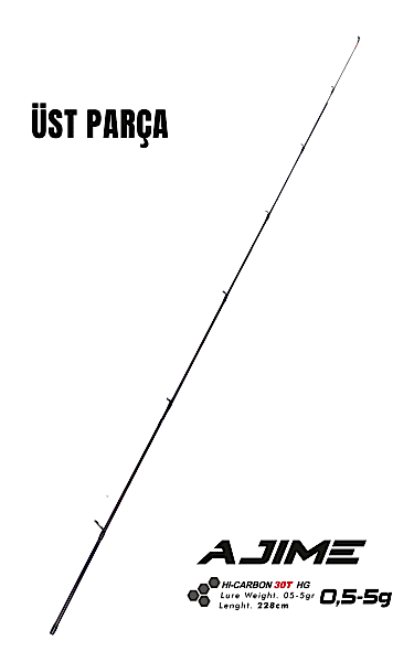 Fujin Ajime 228cm 05-5gr LRF Kamışı #1 Üst Parça