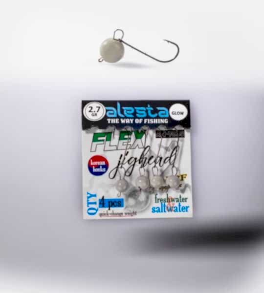 FLEX JIGHEAD GLOW 4P 2.7G