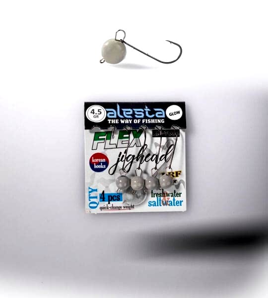 FLEX JIGHEAD GLOW 4P 4.5G