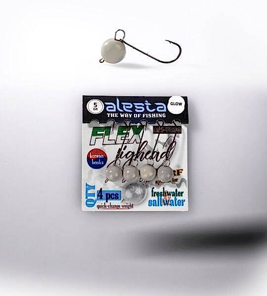 FLEX JIGHEAD GLOW 4P 5G