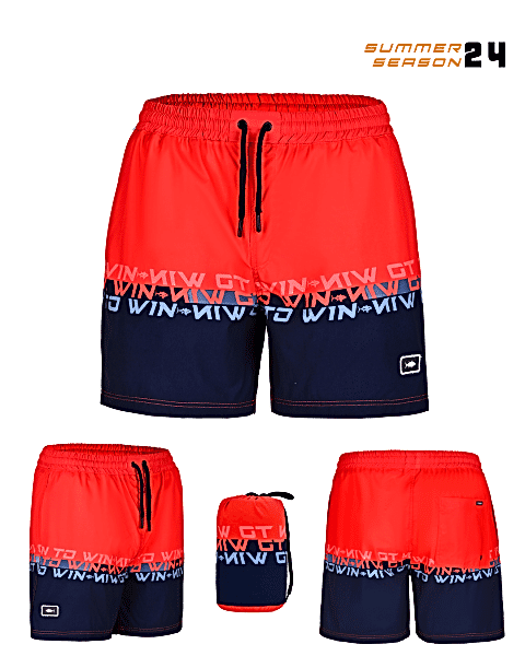 Fujin Pro Angler Short Mayo Scarlet Dark Navy