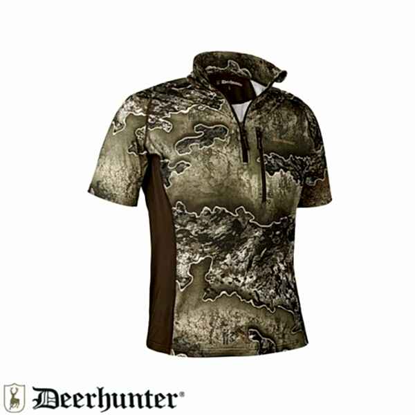 DEERHUNTER Yaka Fermurlı K.Kollu Realtree Tişört L