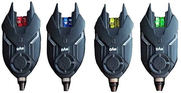 DAM Bite Alarm TF Bite Alarm Set 4+1 Red Blue Yellow Green