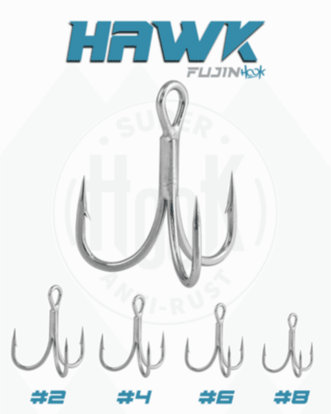 Fujin Hawk Süper Anti-Rust Üçlü Kanca