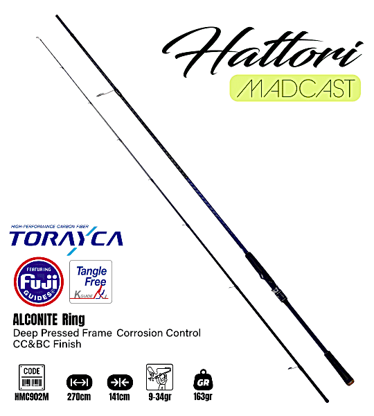 Fujin Madcast 270cm 9-34gr Spin Kamışı