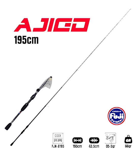 Fujin Ajigo 195cm 05-5gr Teleskopik LRF Kamışı