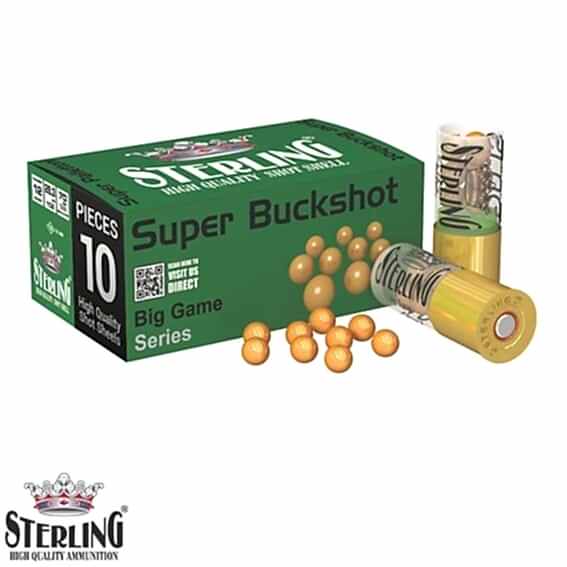 STERLING 12 Cal. Super Buckshot-Şevrotin Av Fişeği