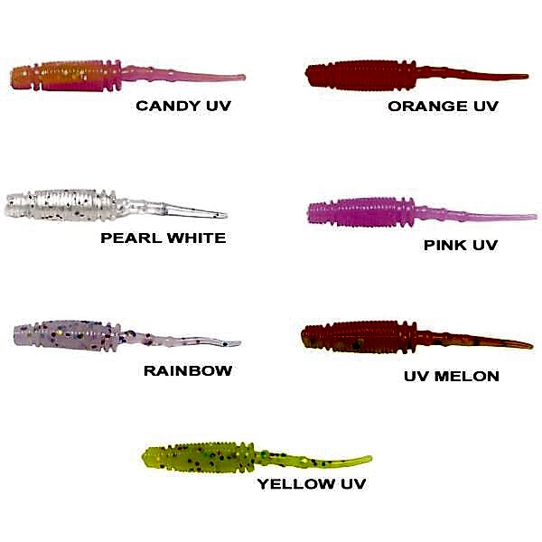 Ryuji Rock Worm 4cm Kokulu Silikon Yem (12 adet)