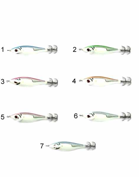 Captain 3030 Kalamar Zokası 8cm Rocket Bilyeli Squid 10gr