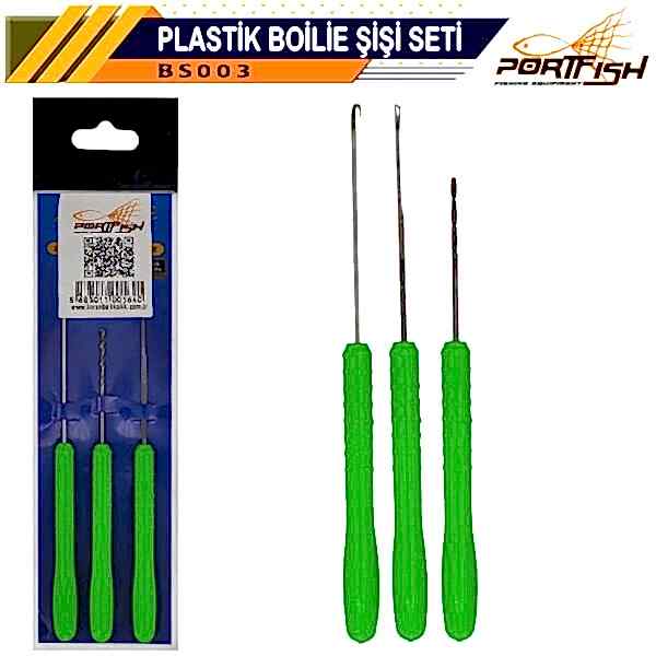 Portfish Boili Şişi Plastik 3 Lü Set