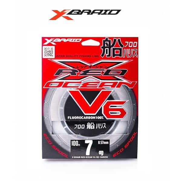 YGK X059 RED OCEAN V6 FC 100M 0.435-11.4KG