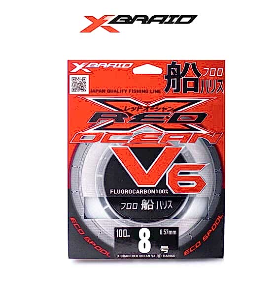 YGK X059 RED OCEAN V6 FC 100M 0.47-13.7KG