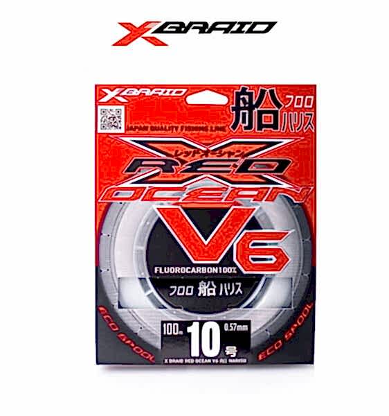 YGK X059 RED OCEAN V6 FC 100M 0.52-16KG
