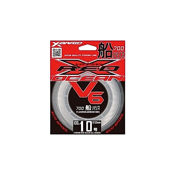 YGK X059 RED OCEAN V6 FC 100M 0.57-18.2KG