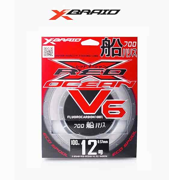 YGK X059 RED OCEAN V6 FC 100M 0.57-18.2KG