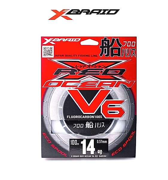 YGK X059 RED OCEAN V6 FC 100M 0.62-22.7KG