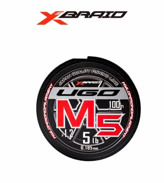 YGK X062 UGO M5 NYLON 100M 2.27KG 0.185