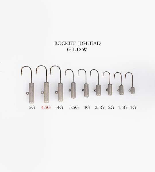 ROCKET JIGHEAD GLOW 4P 4.5G