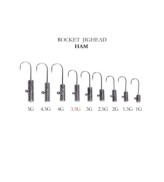 ROCKET JIGHEAD HAM 4P 3.5G