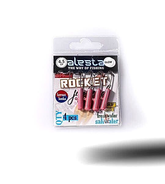 ROCKET JIGHEAD PEMBE GLOW 4P 4.5G
