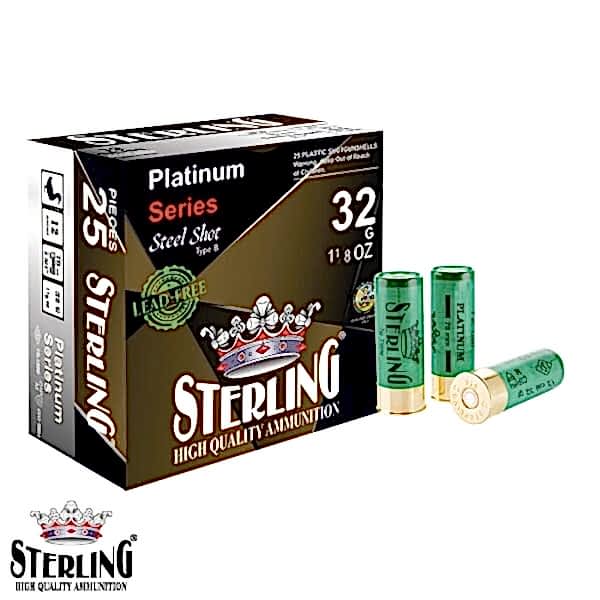 STERLING 12 Cal. Platinum Steel 32 G. No:5 Fişek
